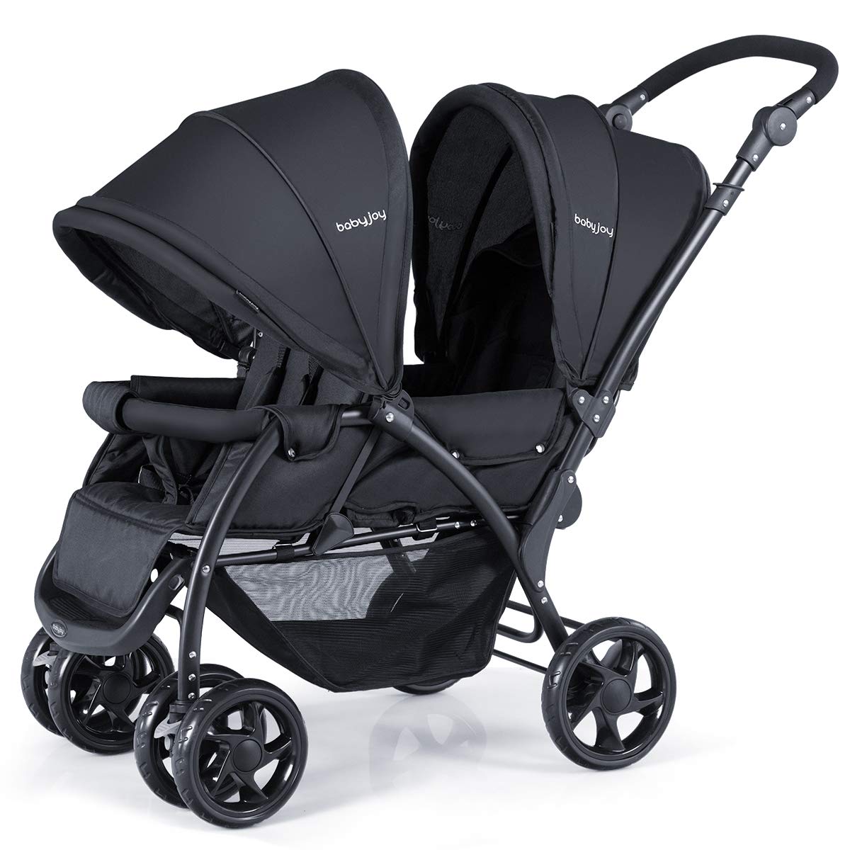 BABY JOY Double Stroller for Newborn and Toddler Comfort