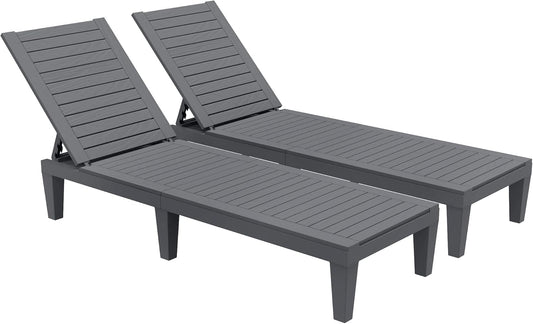 YITAHOME Chaise Outdoor Lounge Chairs with Adjustable Backrest