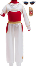 Girls Kids Zombies 4 Nova Costume Cheerleader 5PCS Set with Glasses