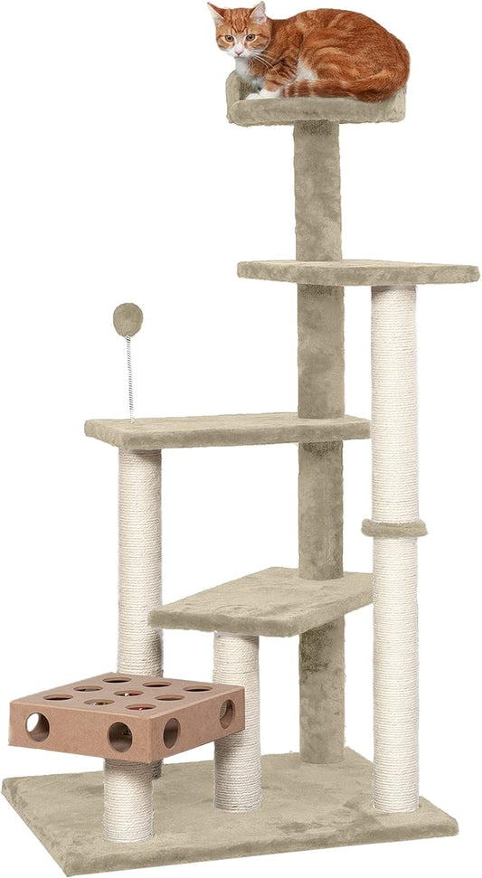 Furhaven 49.5 Tall Cat Tree with Sisal Scratching Posts