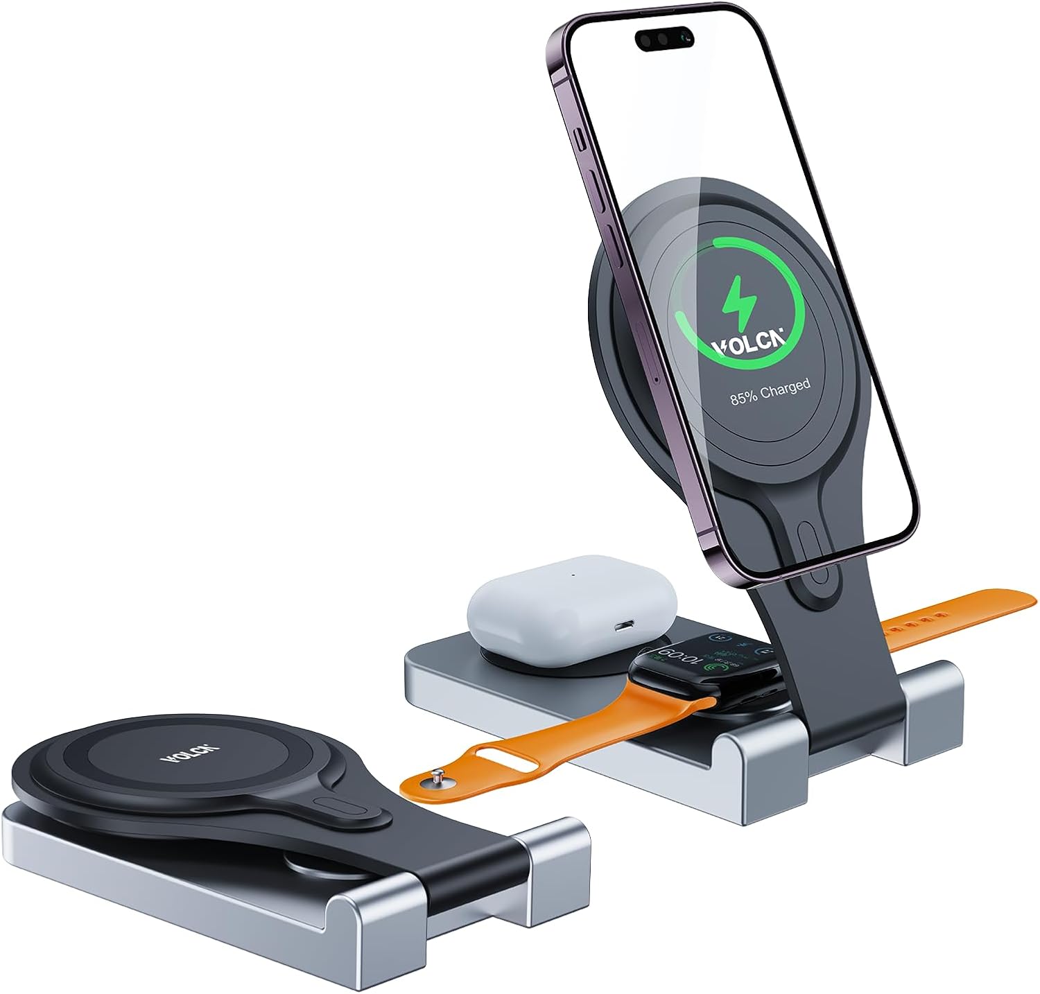 3-in-1 Magnetic Wireless Charger - Volcn