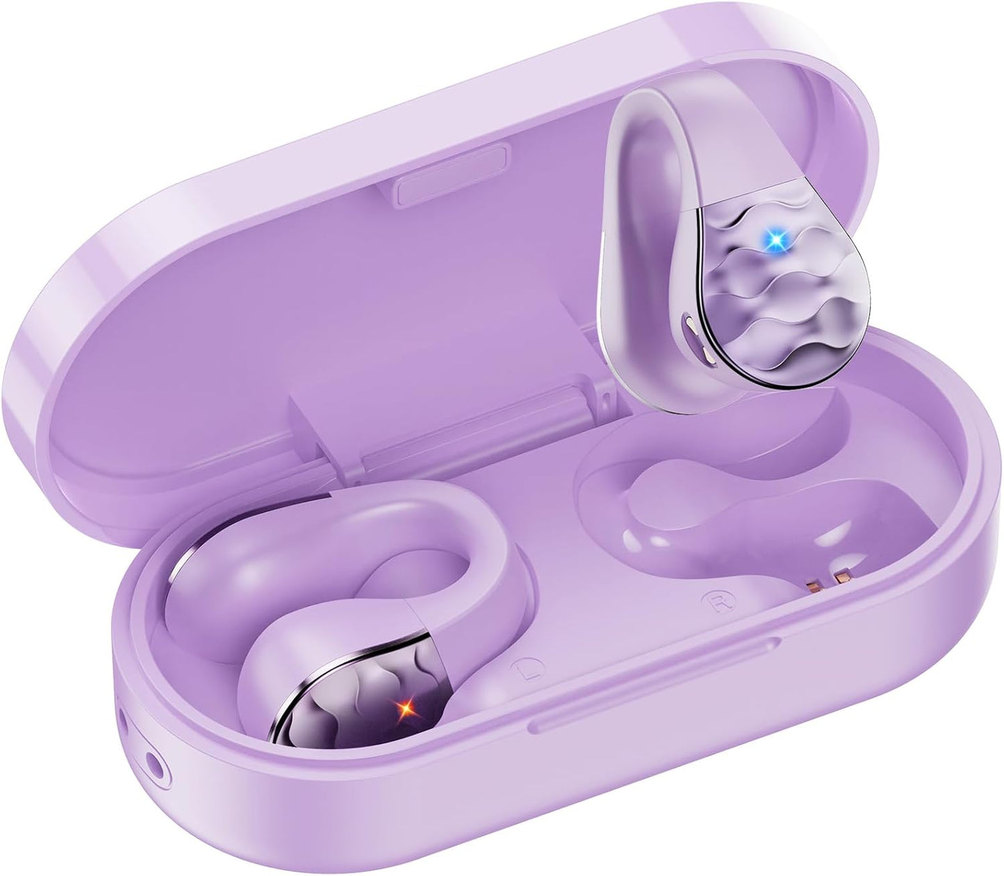 aigo Wireless Sport Earbuds, Waterproof, Mic, Purple
