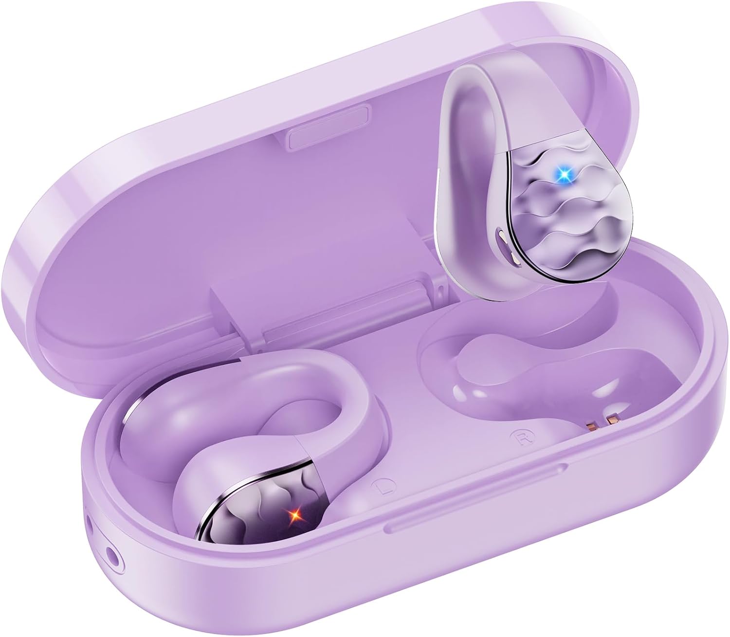aigo Wireless Sport Earbuds, Waterproof, Mic, Purple