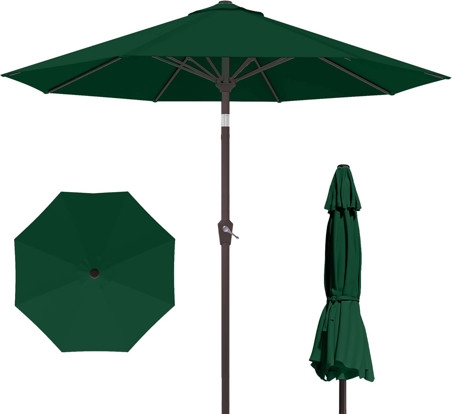 10FT Patio Umbrella with Push Button Tilt for Outdoor Use