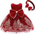Lace Embroidery Toddler Dress for Baby Girls' Celebrations