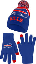 NFL Super Soft Winter Beanie and Touchscreen Gloves - Unisex Fit