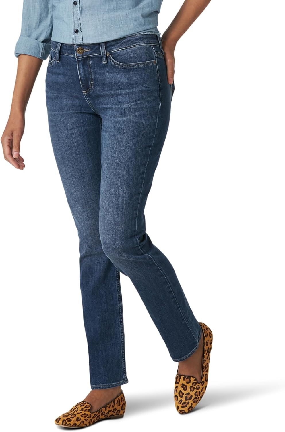 Lee Women's Petite Legendary Mid Rise Straight Leg Jean Review