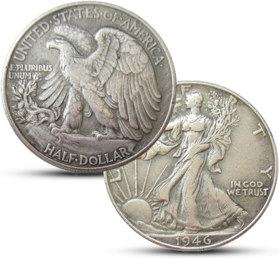 1946 Walking Half Dollar Antique U.S. Coins for Collectors