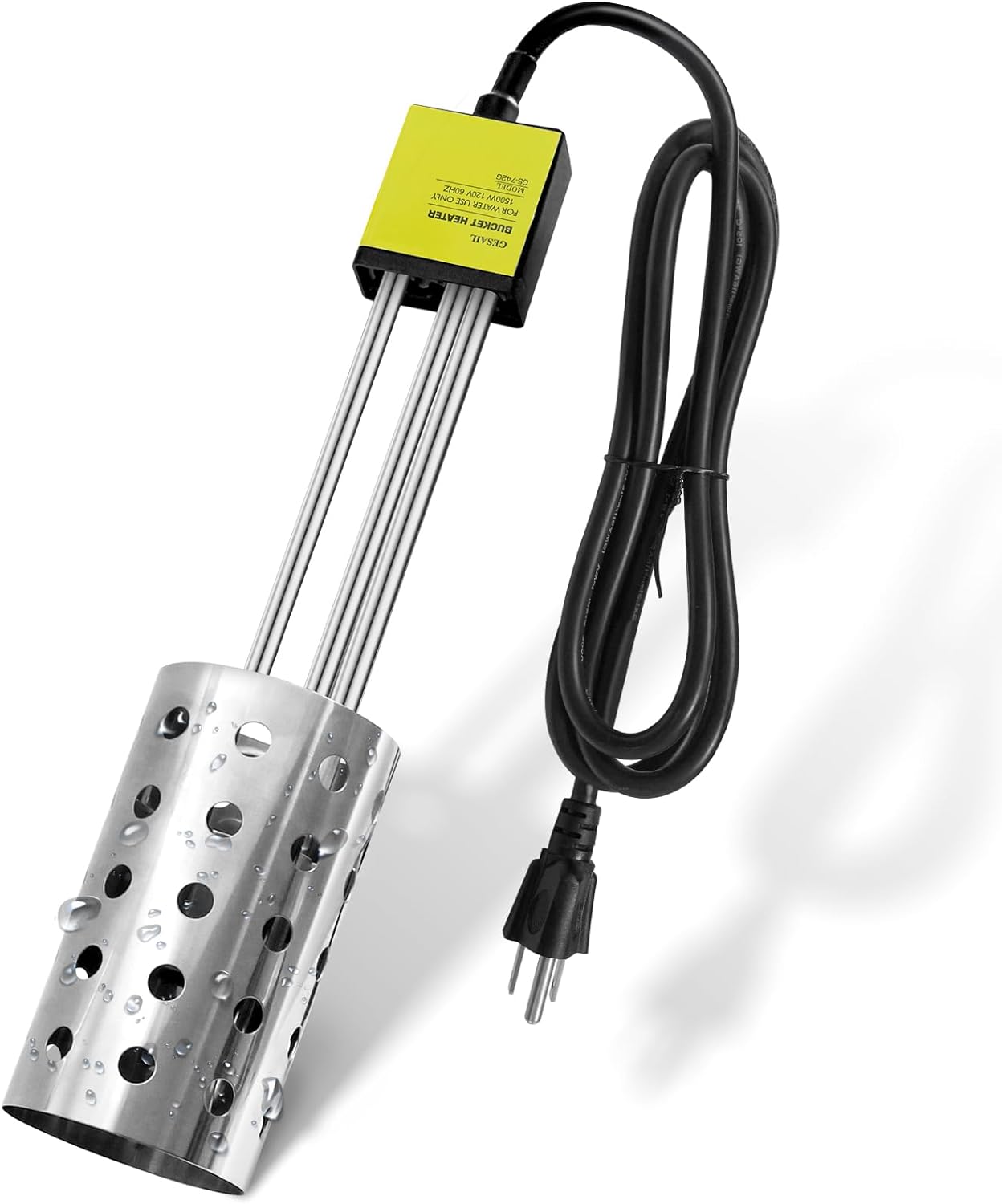 Portable 1500W Bucket Heater by GESAIL - Auto Shutoff & Thermostat