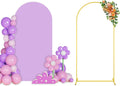 7.2 ft Wedding Arch Backdrop Stand and Lavender Spandex Cover