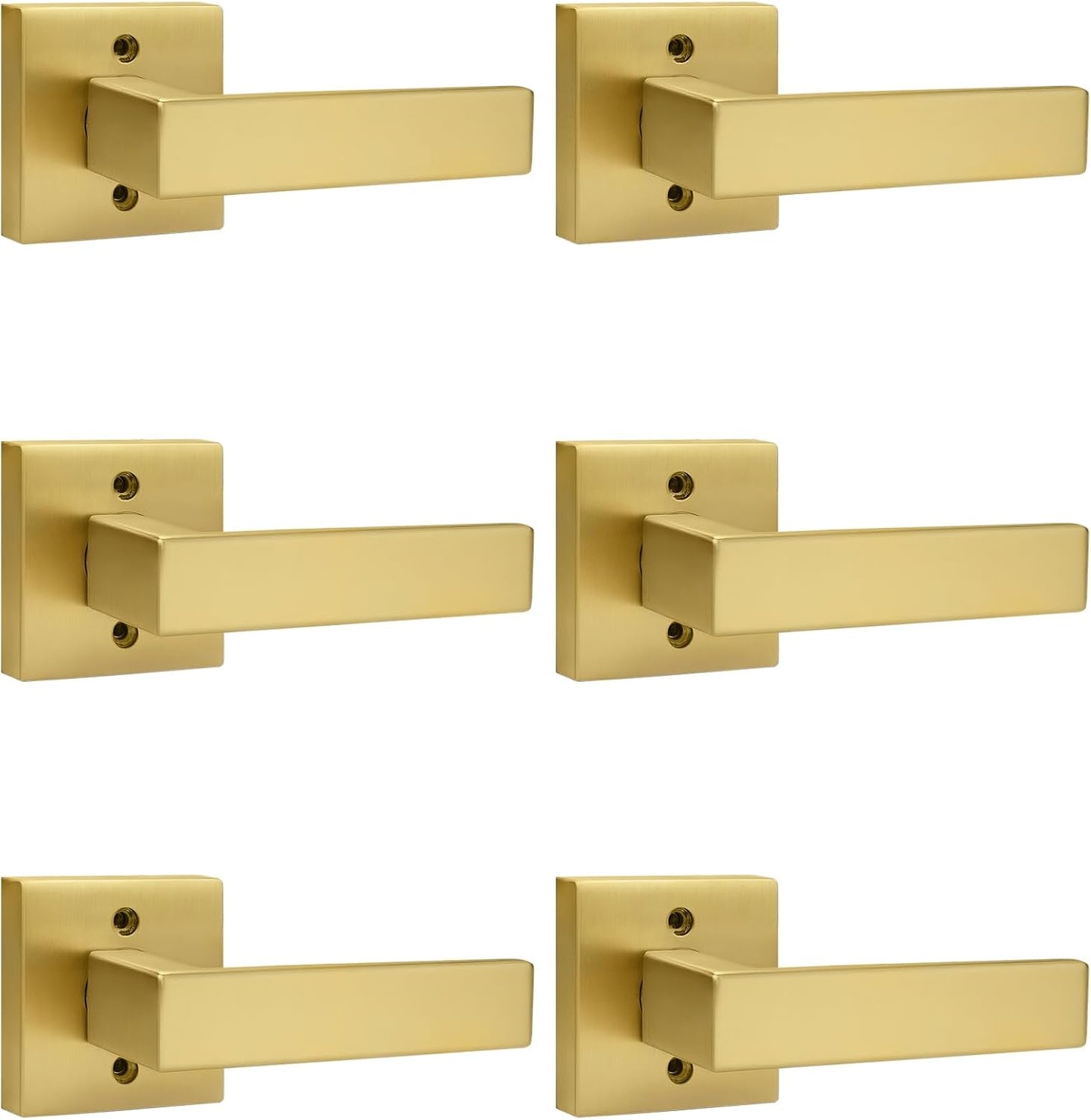 Probrico Brushed Gold Dummy Door Handle for Modern Interiors