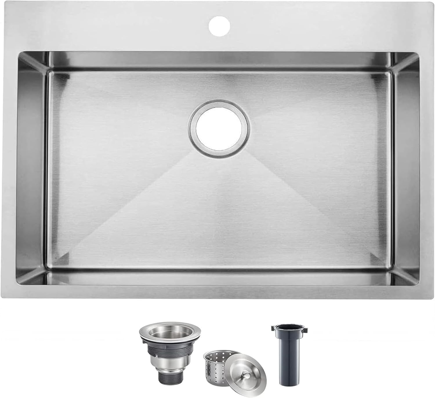Kingo Home 28 Inch Drop in Kitchen Sink for Modern Homes