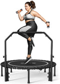 BCAN Foldable Mini Trampoline 40/48 in - Quiet Bungee Rebounder
