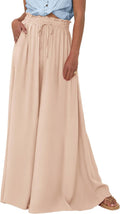 Wide Leg Palazzo Pants for Women - Flowy High Waist Comfort ATTENTION