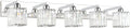 Bathroom Vanity Light 5-Light Crystal Chrome Vanity Light - Modern