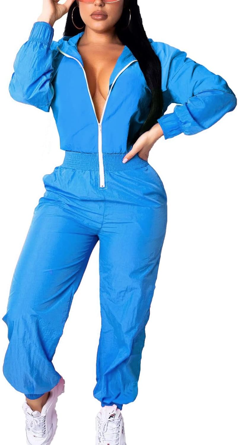 EOSIEDUR Women's Pullover Hoodies Jumpsuit Set for Casual Wear