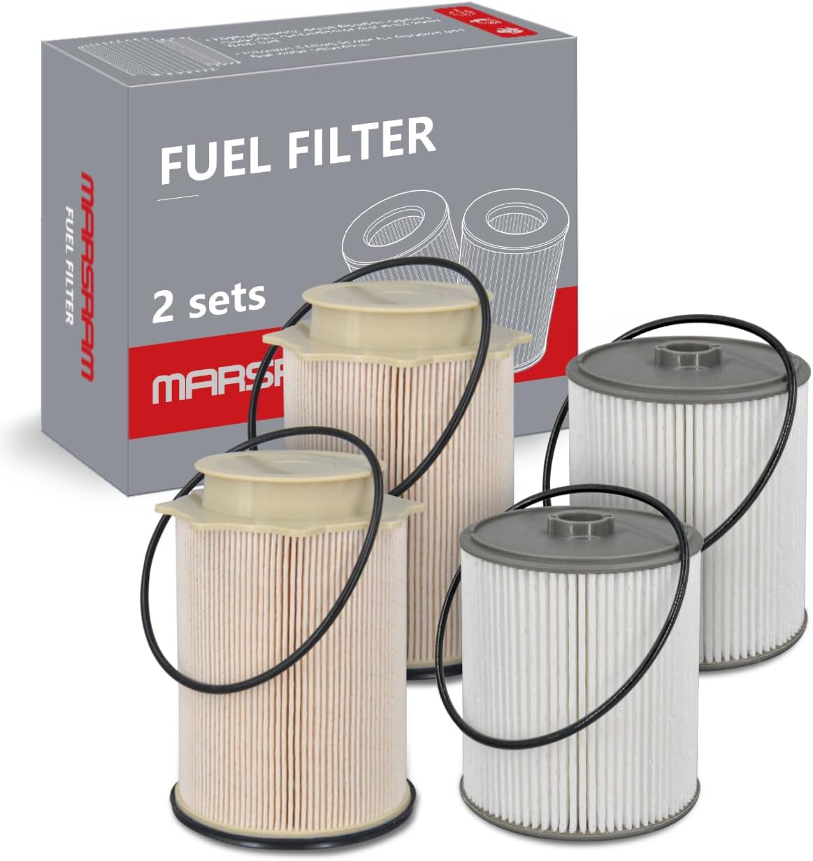 Marsram Fuel Filter Kit for 2019-2023 Dodge Ram 6.7L Diesel