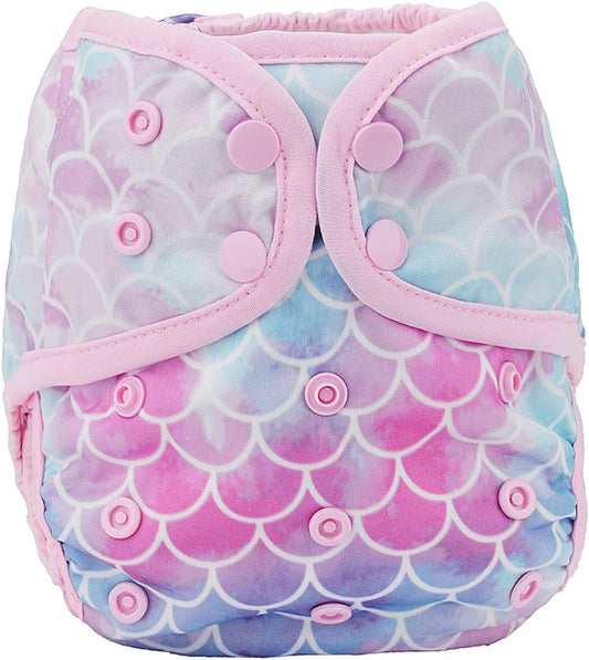 Sigzagor Baby Diaper Cover: One Size Fits 8-36lbs, Cute Scales Print