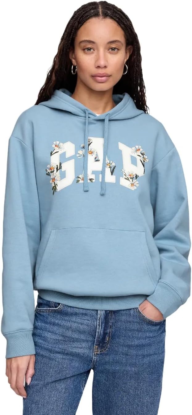 GAP Women's Logo Hoodie Sweatshirt for Everyday Comfort