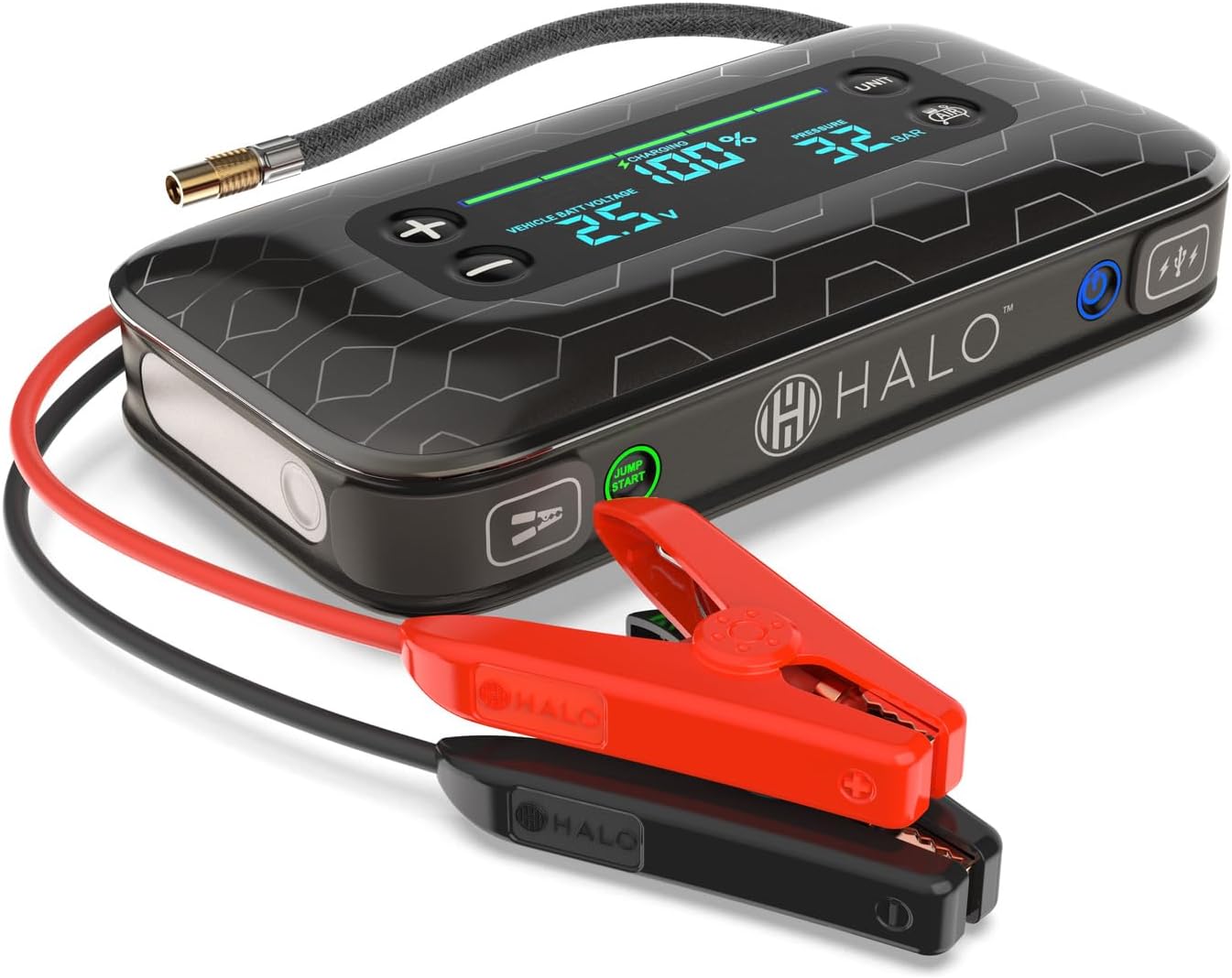 HALO Bolt Air+ 1750 Portable Car Battery Jump Starter & More