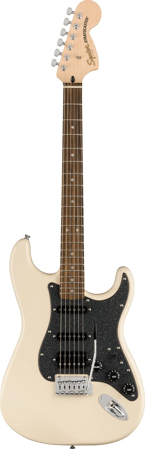 Squier Affinity Stratocaster HSS Electric Guitar - Olympic White