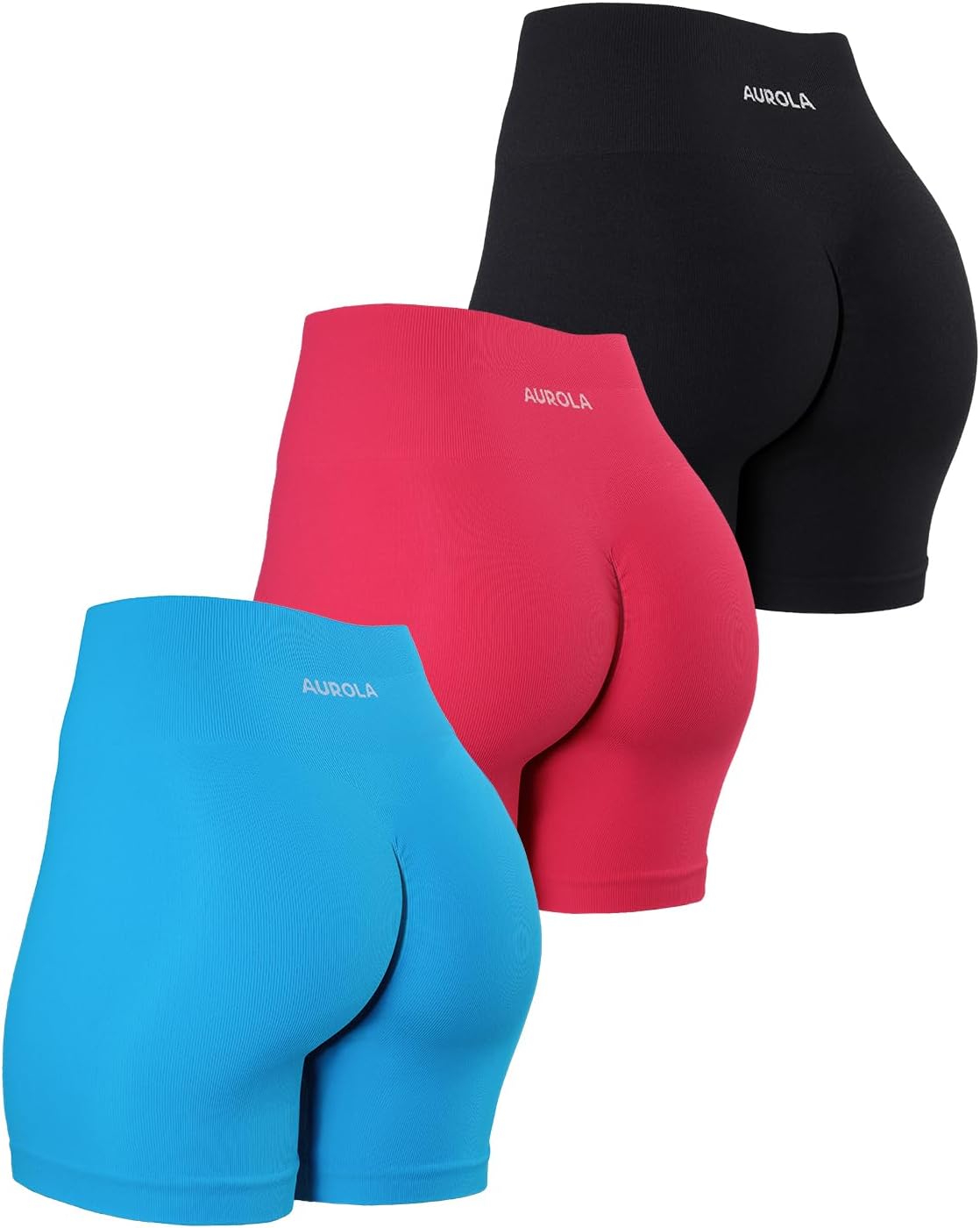 AUROLA Power Workout Shorts for Women with Tummy Control