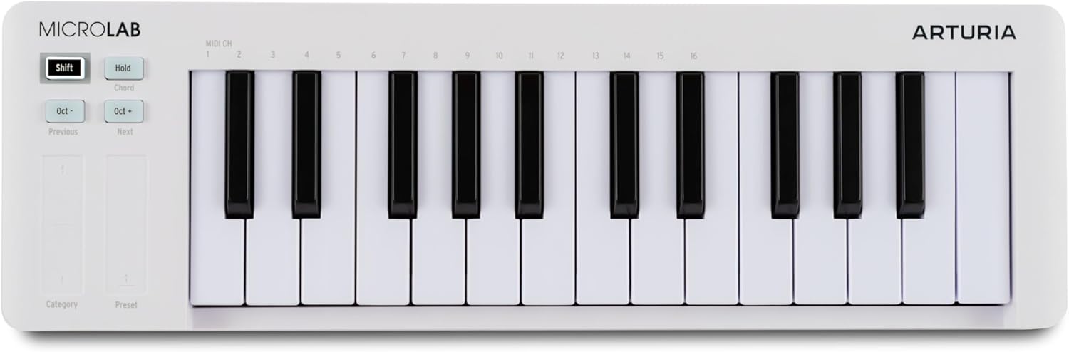 Arturia MicroLab Mk3 MIDI Controller for Music Production
