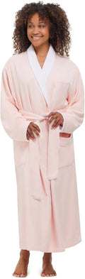 Plush Lined Microfiber Bath Robe for Women or Men - Spa Comfort pairs
