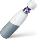 PureVis 32 oz White/Pebble Self-Cleaning Water Bottle - Lightweight UV