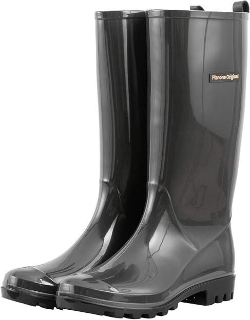 Planone Tall Rain Boots for Women - Stylish Waterproof Garden Shoes