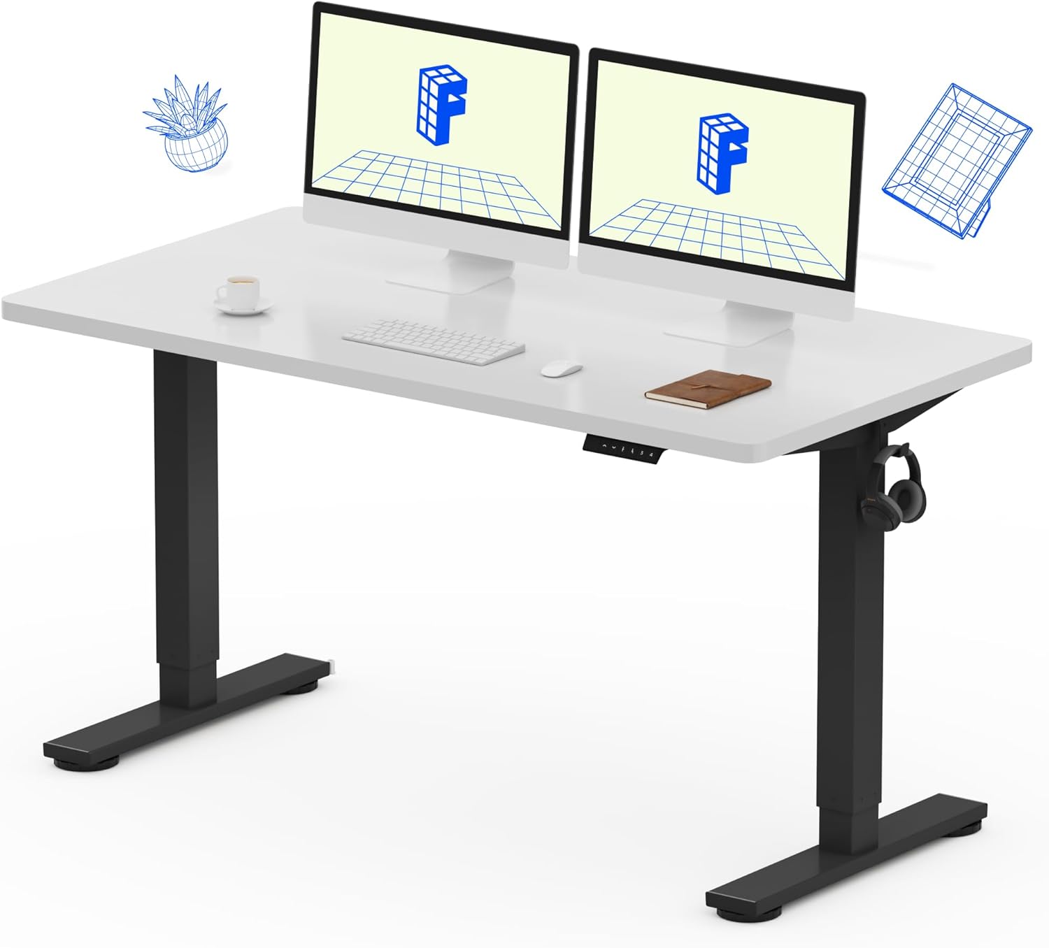 FLEXISPOT EN1 Electric Stand Up Desk for Home Office Setup