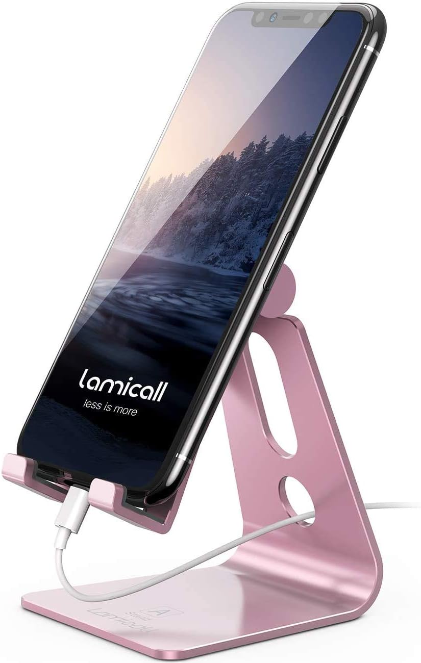 Lamicall Rose Gold Phone Stand - Hands-Free Viewing
