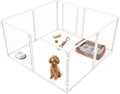 Acrylic & Metal Unleashed Indoor Dog Playpen - Safe, Expandable Design