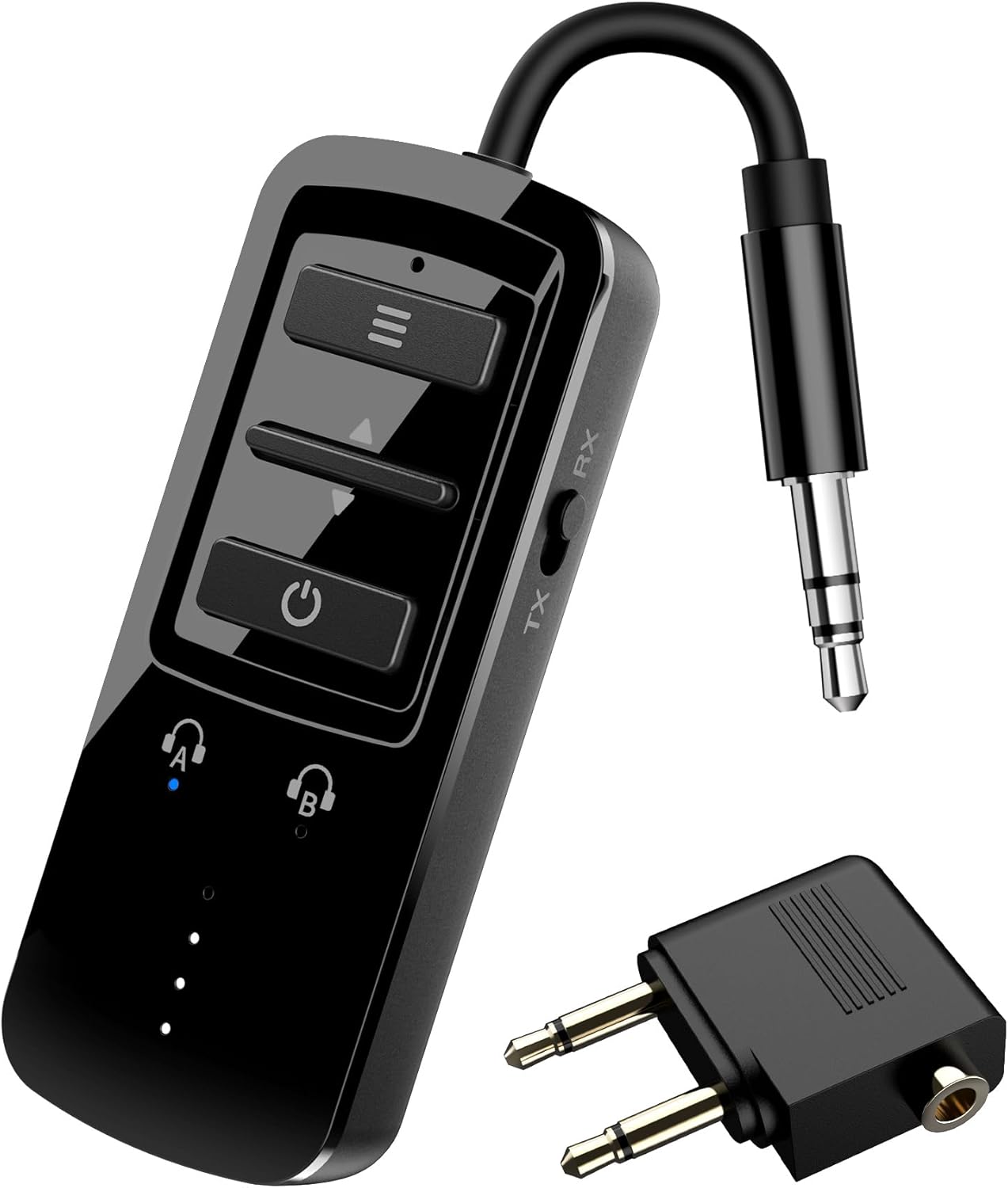 YOCOWOCO Airplane Bluetooth 5.2 Adapter - Dual Headphones, Ultimate Travel Audio