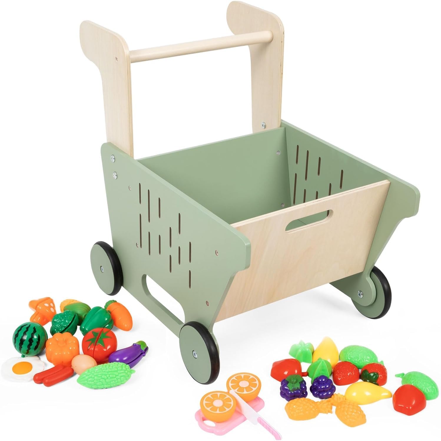 22PCS Vegetable Fruit Baby Push Walker, DAILYLIFE