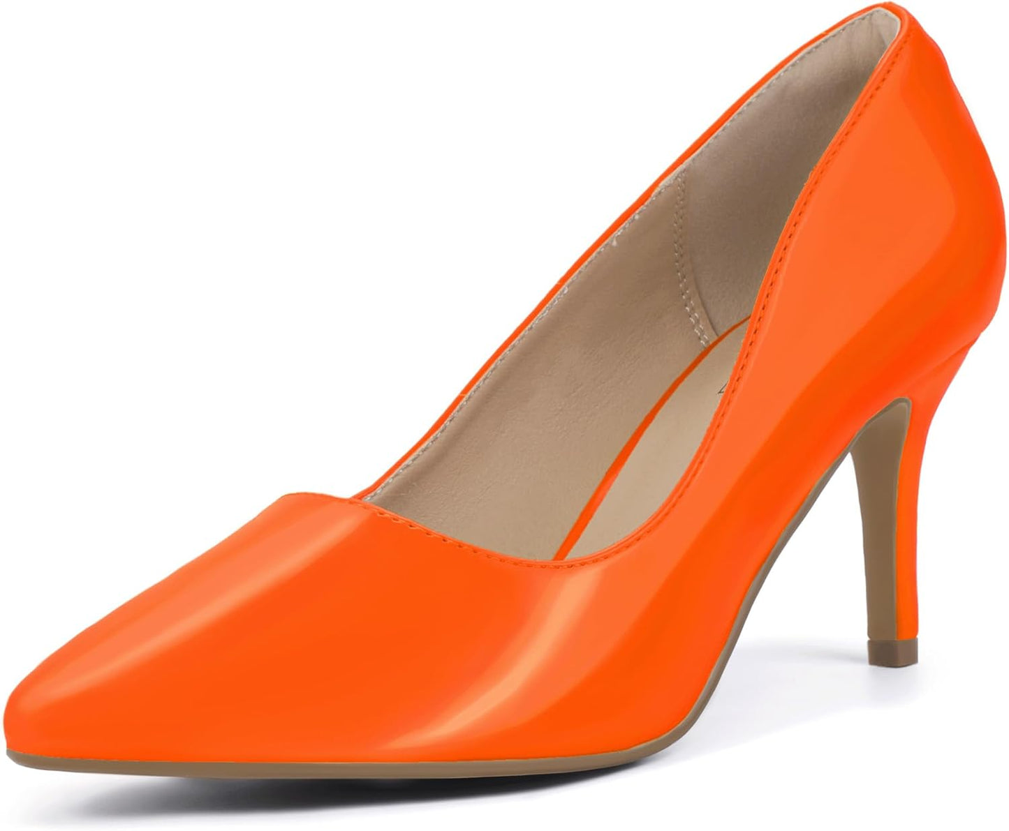 IDIFU High Heels Pumps Closed Toe Stiletto Dress Shoes for Women