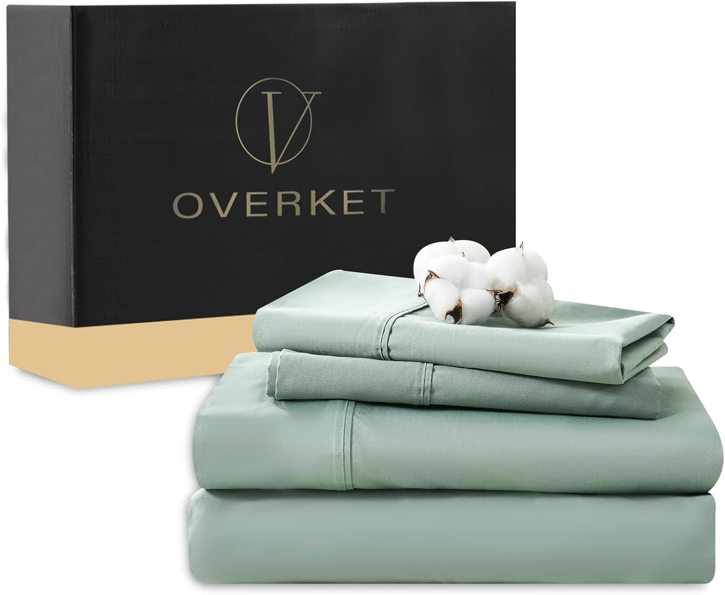 100% Egyptian Cotton Sheets King Size 4PCS 1000 Thread Count