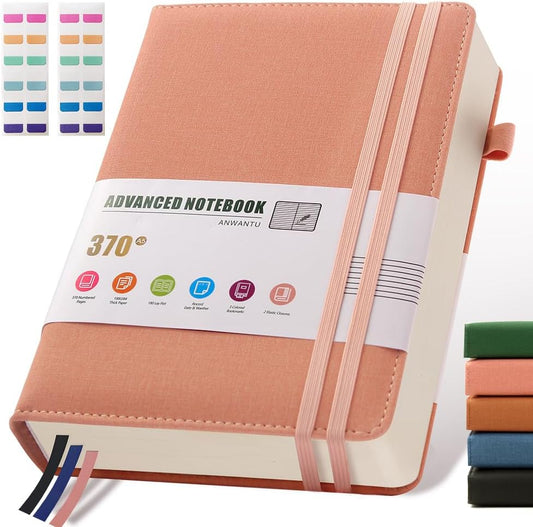 Premium 370-page A5 Lined Journal by ANWANTU - 100Gsm Thick Pages!