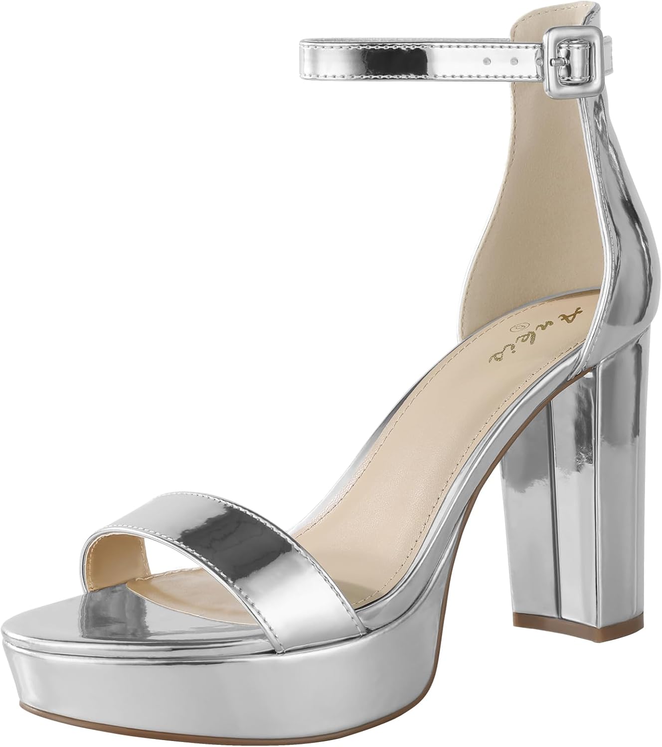 Chunky Platform Heels - 4 Inch Block Heeled Sandals for Women