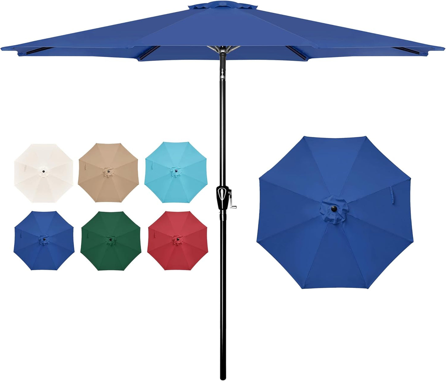 9FT Outdoor Patio Umbrella with UV Protection and Tilt Feature