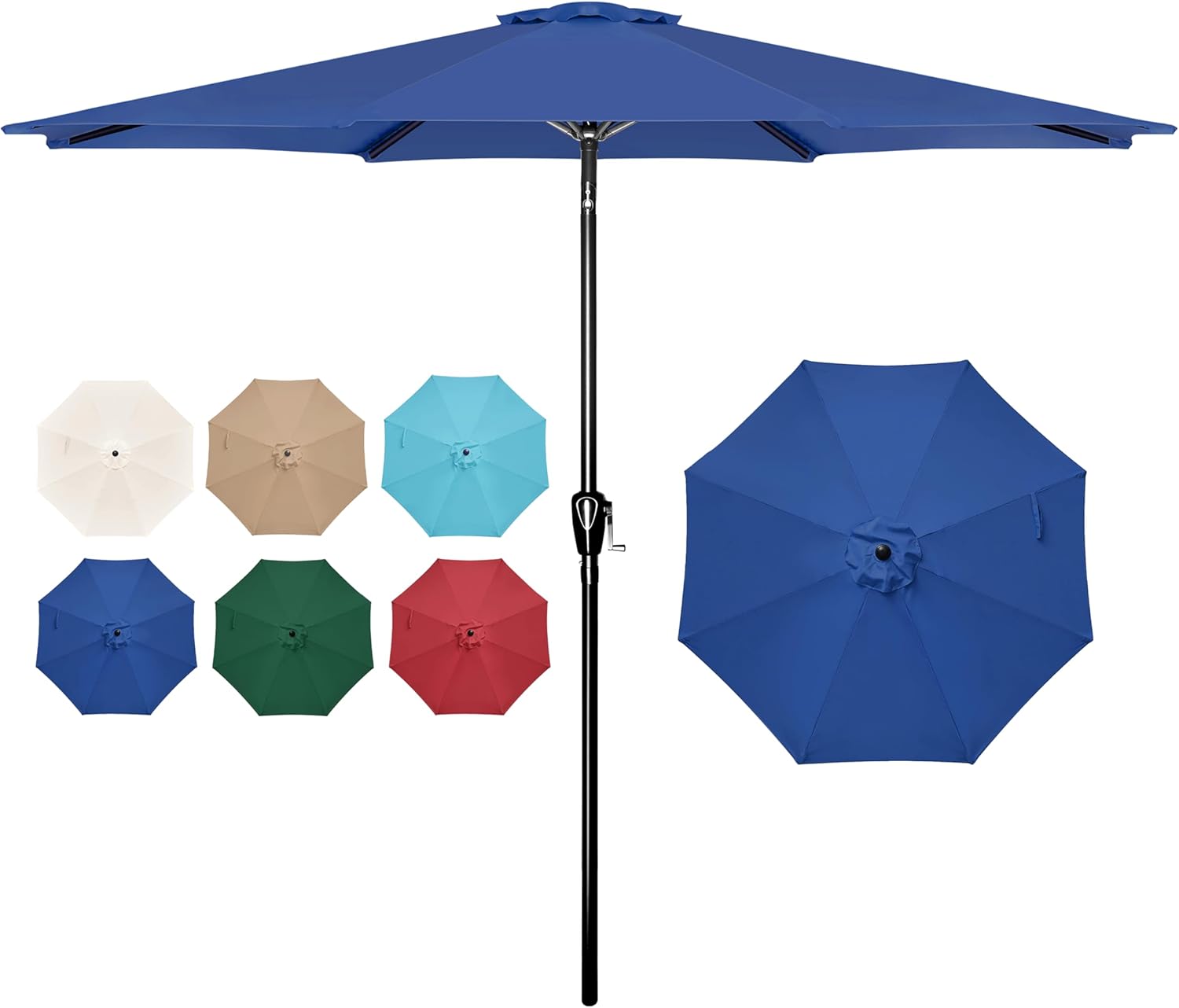 9FT Outdoor Patio Umbrella with UV Protection and Tilt Feature