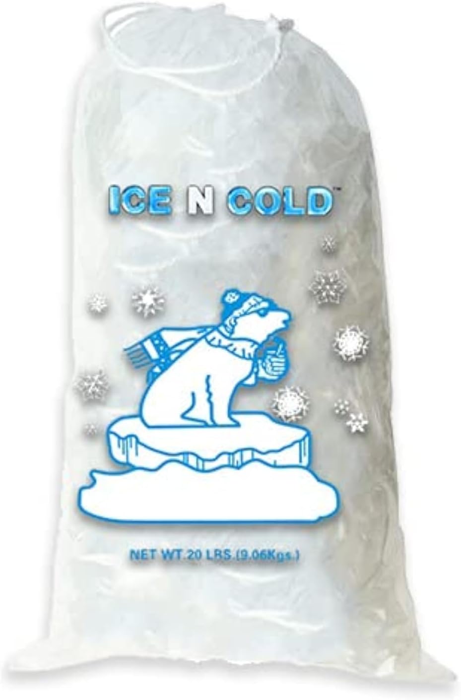 Ice Bags with Drawstring Closure for Portable Storage Needs