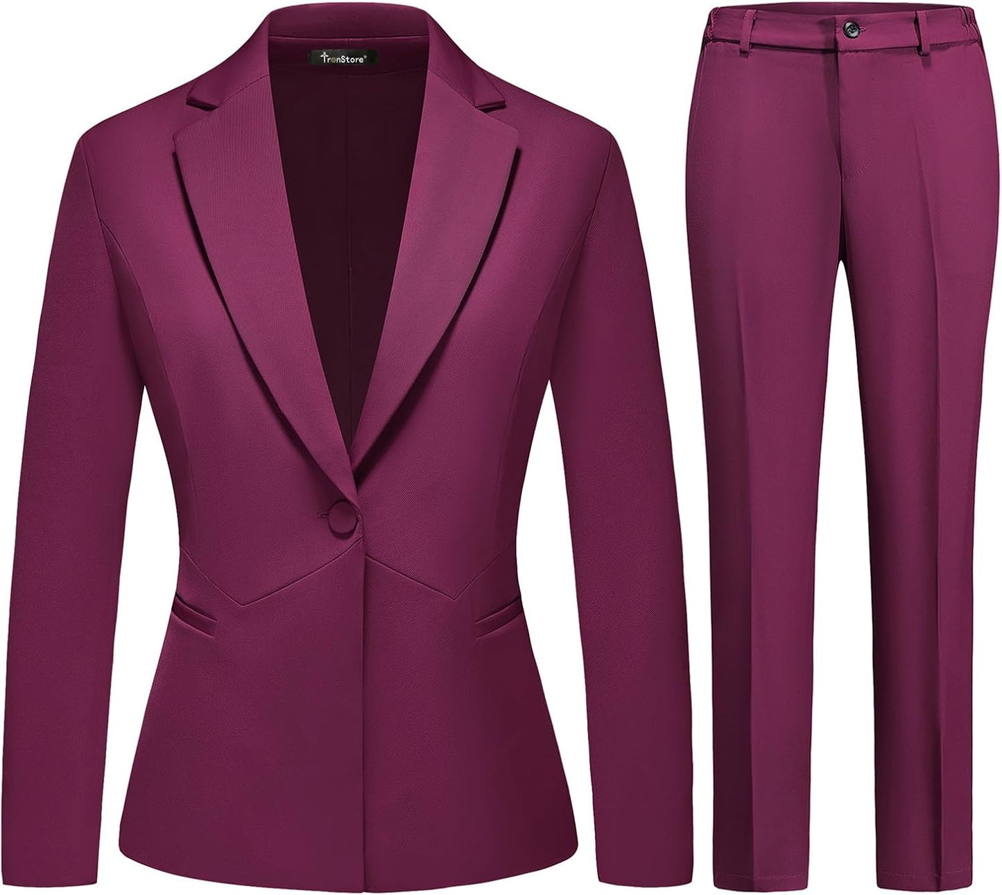 Women's Business Suits for Work Professional 2 Piece Slim Fit