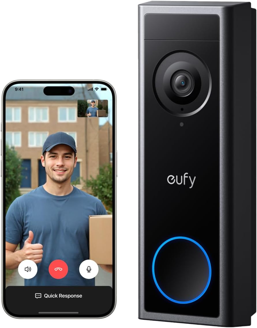 eufy Video Doorbell C30: 2K FHD, Easy Install, No Fees
