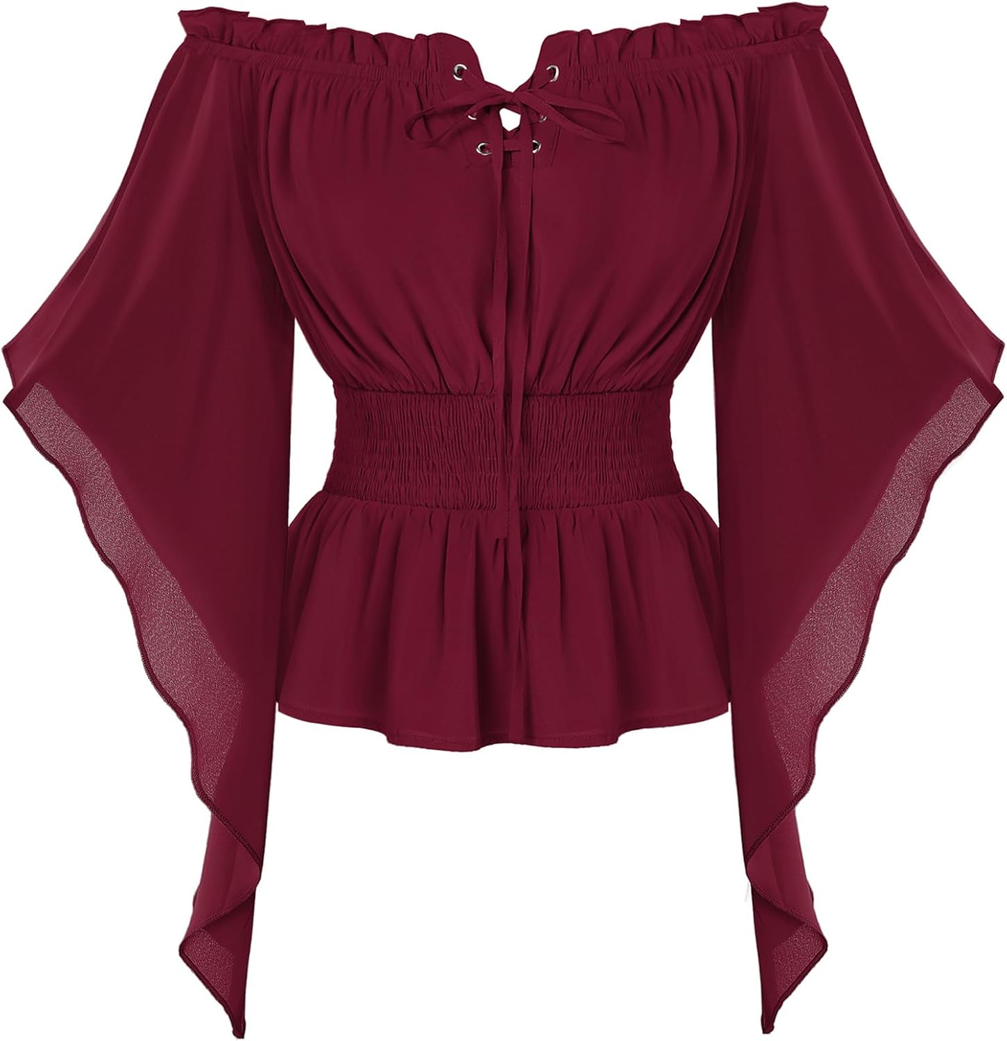 Renaissance Off Shoulder Bell Sleeve Blouse for Women