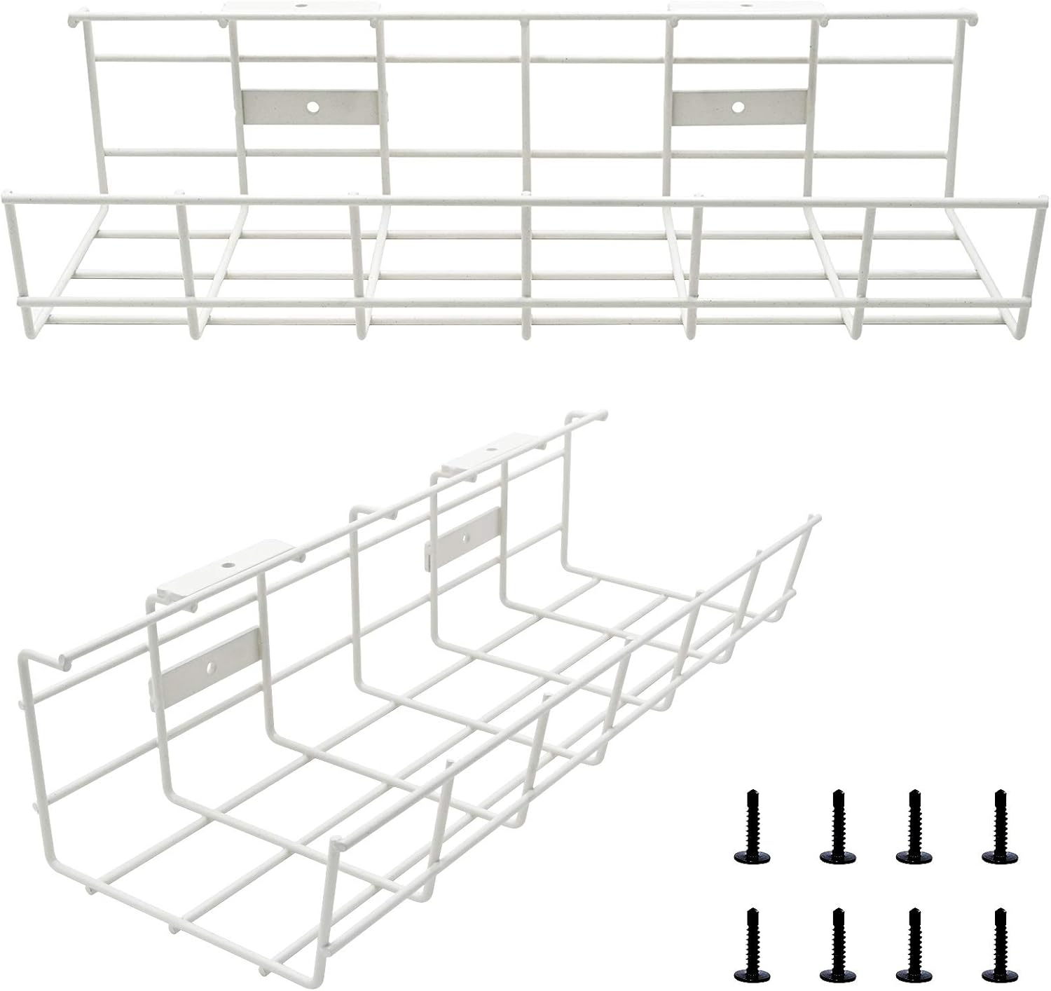 COYACOOL Metal Wire Tray - Sturdy Under Desk Organizer