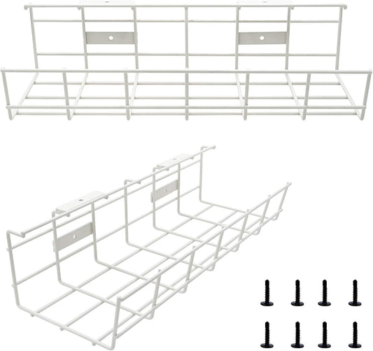 COYACOOL Metal Wire Tray - Sturdy Under Desk Organizer