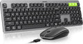 Wireless Mechanical Keyboard and Mouse Combo - Low-Profile Quiet
