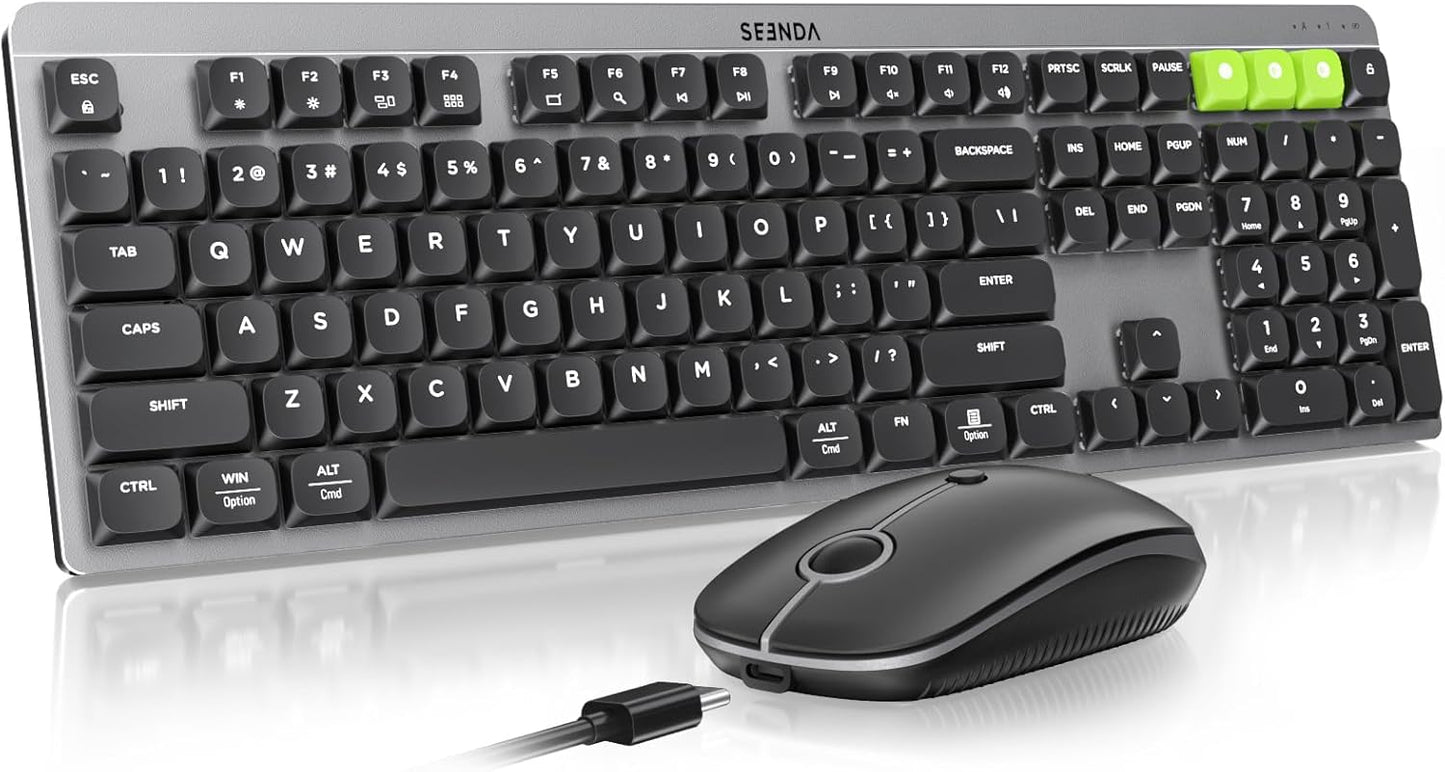 seenda Wireless Mechanical Keyboard and Mouse for Seamless Use