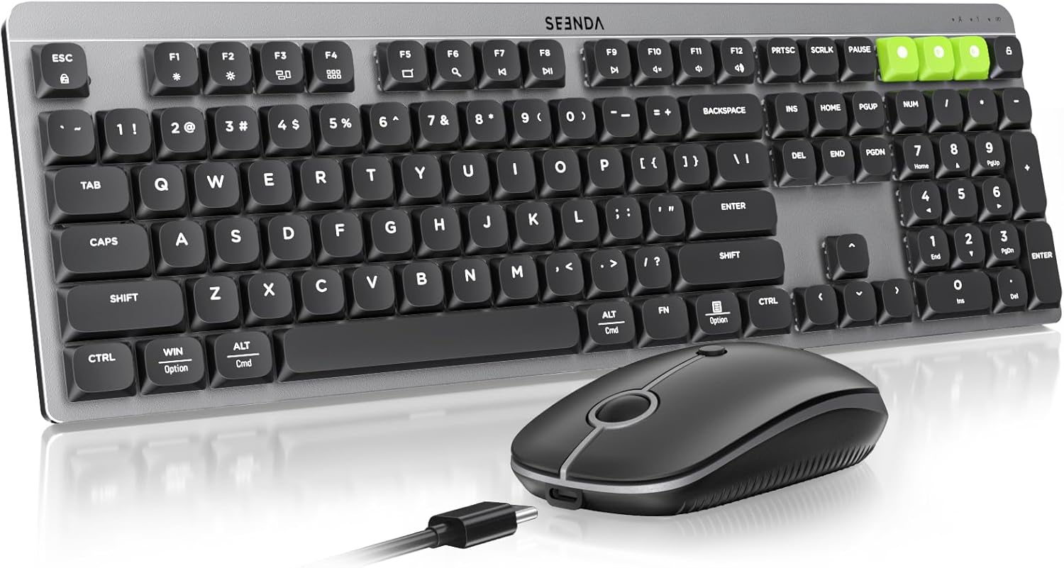 seenda Wireless Mechanical Keyboard and Mouse for Seamless Use